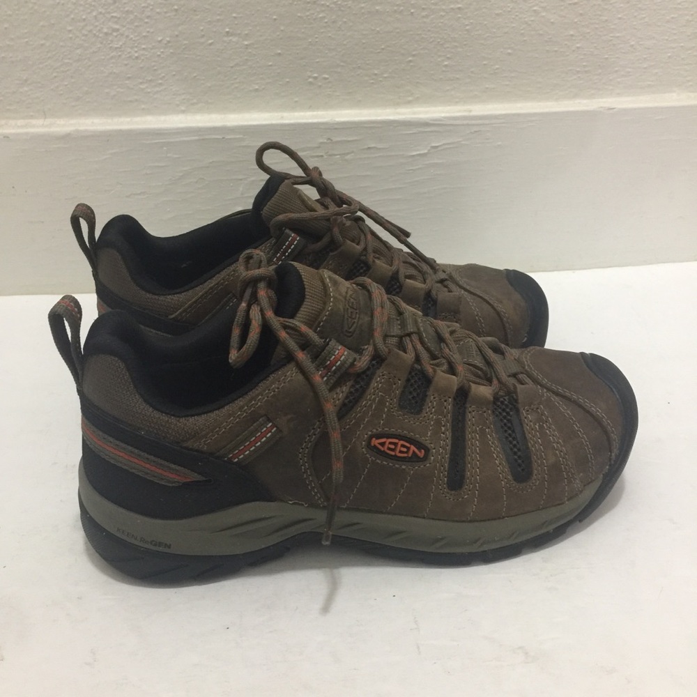 Keen MN Sz/7.5 ASTM F 2413-18 Steel Toe Brown Lace Up Work Boots